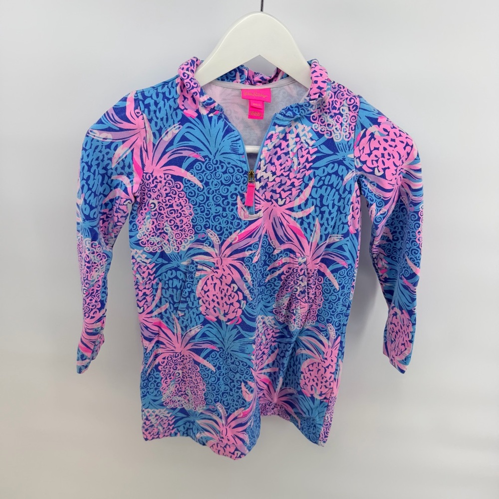 Lilly Pulitzer Little Skipper Popover Dress in Pineapple - Picture 2 of 6